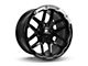 RTX Offroad Wheels Volcano Gloss Black Milled Edge 6-Lug Wheel; 18x9.5; -10mm Offset (09-14 F-150)