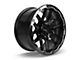 RTX Offroad Wheels Volcano Gloss Black Milled Edge 6-Lug Wheel; 18x9.5; -10mm Offset (09-14 F-150)