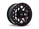 RTX Offroad Wheels Zion Black Milled Red 6-Lug Wheel; 20x9; 0mm Offset (09-14 F-150)