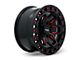 RTX Offroad Wheels Zion Black Milled Red 6-Lug Wheel; 20x9; 0mm Offset (09-14 F-150)