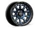 RTX Offroad Wheels Titan Midnight Blue with Black Lip 6-Lug Wheel; 18x9; 0mm Offset (14-18 Sierra 1500)