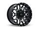 RTX Offroad Wheels Claw Gloss Black Milled with Rivets 6-Lug Wheel; 18x9; -12mm Offset (15-20 F-150)