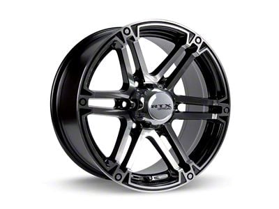 RTX Offroad Wheels Slate Black Machined 6-Lug Wheel; 17x8; 25mm Offset (15-20 F-150)