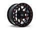 RTX Offroad Wheels Zion Black Milled Red 6-Lug Wheel; 20x9; 0mm Offset (15-20 F-150)