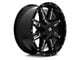 RTX Offroad Wheels Ravine Black Milled 8-Lug Wheel; 18x9; 15mm Offset (15-19 Silverado 2500 HD)