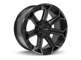 RTX Offroad Wheels Peak Black Machined Gray 6-Lug Wheel; 20x10; -18mm Offset (15-20 Yukon)