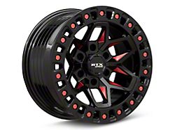 RTX Offroad Wheels Zion Black Milled Red 6-Lug Wheel; 20x9; 0mm Offset (15-20 Yukon)