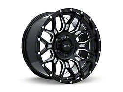 RTX Offroad Wheels Claw Gloss Black Milled with Rivets 8-Lug Wheel; 20x9; 0mm Offset (17-22 F-250 Super Duty)