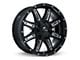 RTX Offroad Wheels Ravine Black Milled 8-Lug Wheel; 18x9; 15mm Offset (17-22 F-250 Super Duty)