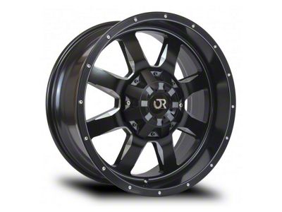 RTX Offroad Wheels Ridgeline Satin Black Milled 8-Lug Wheel; 18x9; 15mm Offset (23-24 F-250 Super Duty)