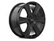 RTX Offroad Wheels Aspen Satin Black 6-Lug Wheel; 17x8; 10mm Offset (24-25 Ranger)