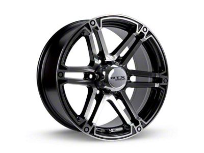 RTX Offroad Wheels Slate Black Machined 6-Lug Wheel; 17x8; 25mm Offset (24-25 Ranger)