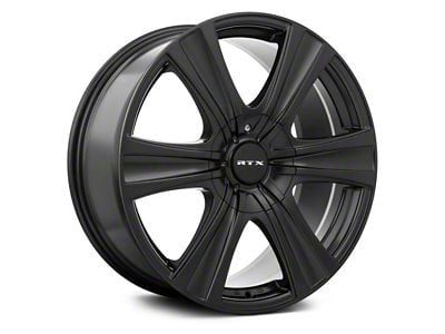 RTX Offroad Wheels Aspen Satin Black 6-Lug Wheel; 17x8; 10mm Offset (99-06 Sierra 1500)