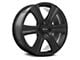 RTX Offroad Wheels Aspen Satin Black 6-Lug Wheel; 17x8; 10mm Offset (99-06 Sierra 1500)