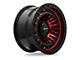 RTX Offroad Wheels Moab Gloss Black Machined Red 6-Lug Wheel; 17x9; 0mm Offset (99-06 Silverado 1500)