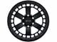 RTX Offroad Wheels Ozark Satin Black 6-Lug Wheel; 17x9; 0mm Offset (97-04 Dakota)