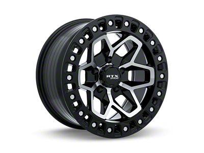 RTX Offroad Wheels Zion Gloss Black Machined 6-Lug Wheel; 18x9; 0mm Offset (21-24 F-150)