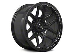 RTX Offroad Wheels Volcano Gloss Black Milled Edge 6-Lug Wheel; 18x9.5; -10mm Offset (19-25 RAM 1500)