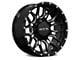 RTX Offroad Wheels Claw Gloss Black Milled with Rivets 6-Lug Wheel; 20x10; -18mm Offset (19-23 Ranger)