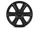 RTX Offroad Wheels Aspen Satin Black 6-Lug Wheel; 17x8; 10mm Offset (14-18 Sierra 1500)