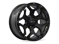 RTX Offroad Wheels Goliath Satin Black with Milled Rivets 6-Lug Wheel; 18x9; 0mm Offset (19-24 Silverado 1500)