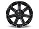 RTX Offroad Wheels Peak Black Machined Gray 6-Lug Wheel; 20x10; -18mm Offset (21-24 Tahoe)