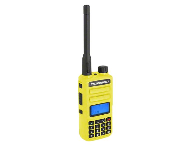 Rugged Radios GMR2 GMRS and FRS Two Way Handheld Radio; High Visibility Safety Yellow