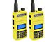 Rugged Radios GMR2 GMRS and FRS Two Way Handheld Radios; High Visibility Safety Yellow