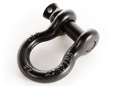 Rugged Ridge 3/4-Inch 9,500 lb. D-Ring Shackle; Black