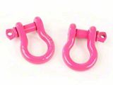 Rugged Ridge 3/4-Inch D-Ring Shackles; Pink