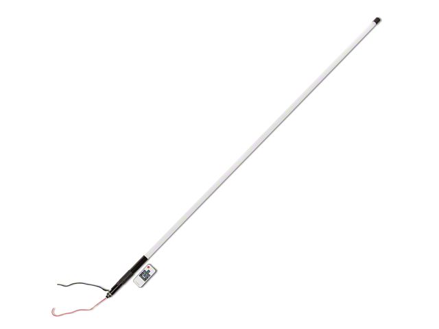 Rugged Ridge RGB Lighted Whip with Controller; 39-Inch (Universal; Some Adaptation May Be Required)