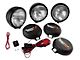 Rugged Ridge 5-Inch Round HID Off-Road Fog Lights with Black Steel Housings; Set of Three (Universal; Some Adaptation May Be Required)