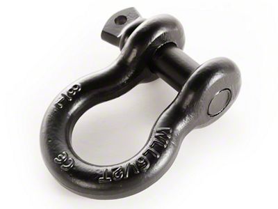 Rugged Ridge 7/8-Inch 13,500 lb. D-Ring Shackle; Black