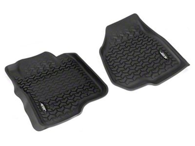 Rugged Ridge All-Terrain Front Floor Liners; Black (11-12 F-350 Super Duty)