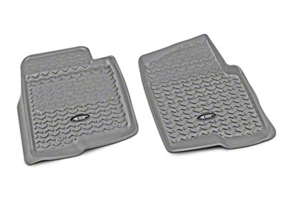 Rugged Ridge All-Terrain Front Floor Liners; Gray (09-14 F-150)