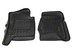 Rugged Ridge All-Terrain Front Floor Liners; Black (15-19 Sierra 2500 HD)