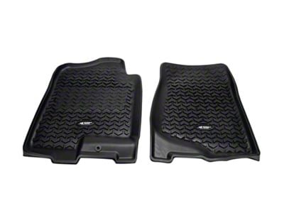 Rugged Ridge All-Terrain Front Floor Liners; Black (07-14 Sierra 2500 HD Extended Cab, Crew Cab)