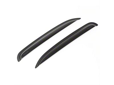 Rugged Ridge Rear Window Visors; Matte Black (99-06 Silverado 1500)