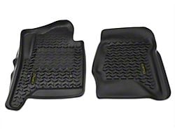 Rugged Ridge All-Terrain Front Floor Liners; Black (15-19 Silverado 2500 HD)