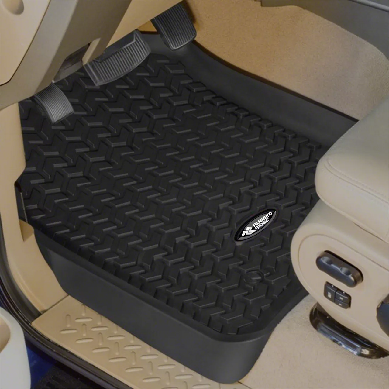 Rugged Ridge F 250 Super Duty All Terrain Front Floor Mats Black 8290230 125 16 F 250 Super 3476