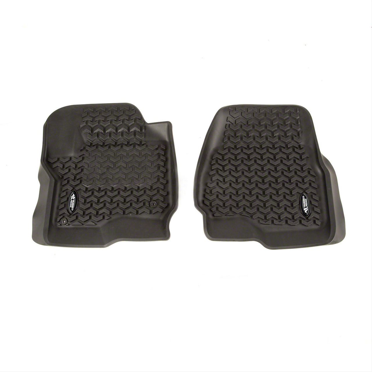 Rugged Ridge F 250 Super Duty All Terrain Front Floor Liners Black 8290240 17 24 F 250 Super 8948