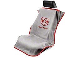 Seat Towel with RAM Dodge Logo; Gray (Universal; Some Adaptation May Be Required)