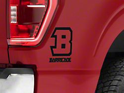 SEC10 Barricade B-Block Decal; Black (Universal; Some Adaptation May Be Required)