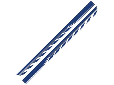 SEC10 Dash and Striped Rocker Stripes; Blue (Universal; Some Adaptation May Be Required)