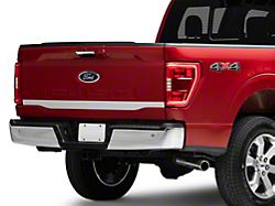 SEC10 Lower Tailgate Accent Decal; Silver (21-24 F-150)