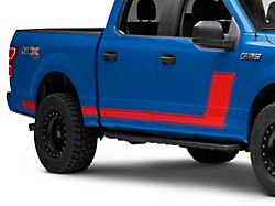 SEC10 Side Stripes with 1-Piece Pinstripe; Red (97-25 F-150)