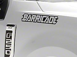 SEC10 Barricade Outline Decal; Black (Universal; Some Adaptation May Be Required)