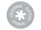 SEC10 Emotional Support Vehicle Decal; Silver (Universal; Some Adaptation May Be Required)