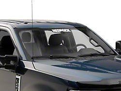 SEC10 RedRock Windshield Decal; White (Universal; Some Adaptation May Be Required)