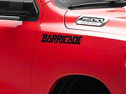 SEC10 Barricade Standard Decal; Black (Universal; Some Adaptation May Be Required)